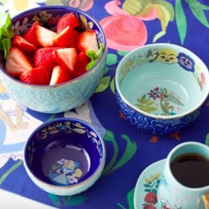 Alice in Wonderland 70th Anniversary by Mary Blair Bowl Set of 3 DISNEY NEW